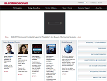 Tablet Screenshot of corporatesolutions.electrosonic.com