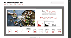 Desktop Screenshot of electrosonic.co.za